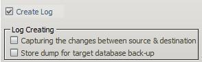 Sync logs options